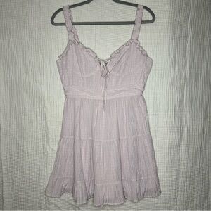 Y2K Babydoll Ruffle Slip Dress Womans M Whimsy Fairy Grunge Hoco Summer Mini